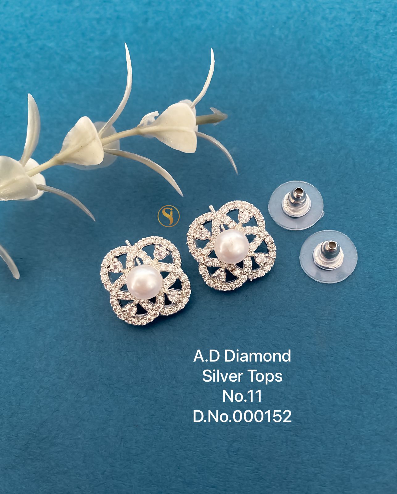 10 AD Diamond Party Wear Tops Earrings Wholesale Shop In Surat
